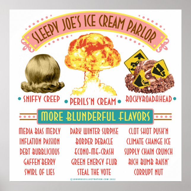 Póster Salón de helados de Joe (Frente)