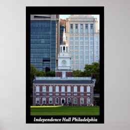 Póster Salón de la Independencia Filadelfia