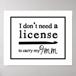 Póster Salón de naves de la licencia Crochet Hook