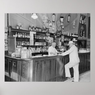 Póster Salón de Nueva Orleans, 1938. Foto antigua