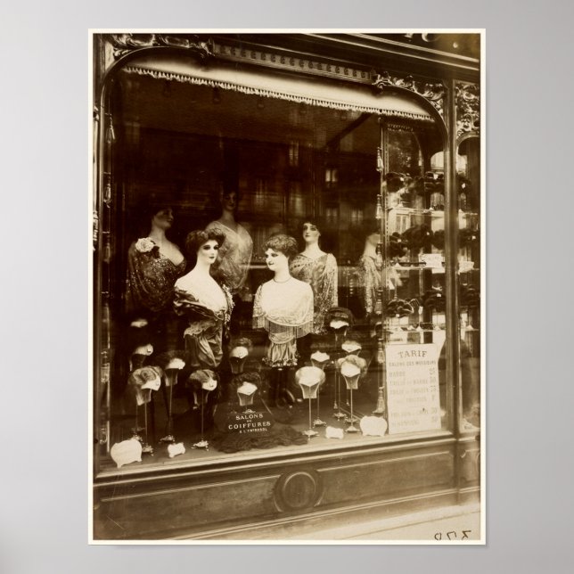 Póster Salón de pelo francés antiguo Vintage Coiffure (Frente)