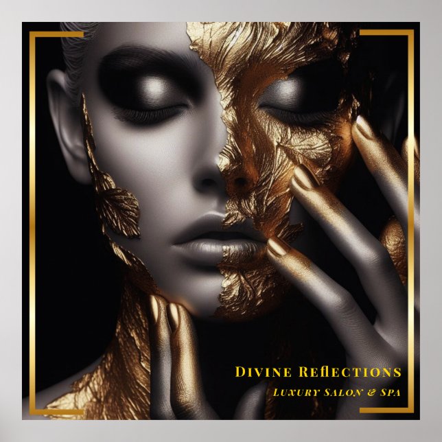 Póster Salón De Reflexiones Divinas De Oro Elegancia Y Sp (Frente)
