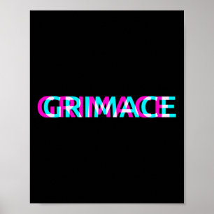 Póster Salón del Gótico Grimace Edgy Aesthetic Grunge Emo