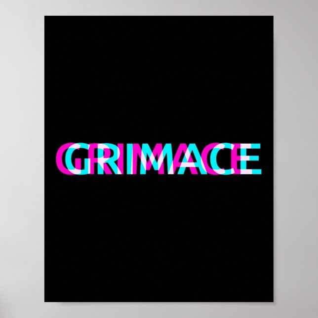 Póster Salón del Gótico Grimace Edgy Aesthetic Grunge Emo (Frente)