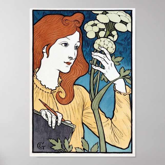 Póster Salon des Cent, 1894 Art Nouveau de Eugene Grasset (Frente)