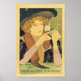Póster Salon Des Cents 31 Rue Bonaparte Vintage Anuncio F