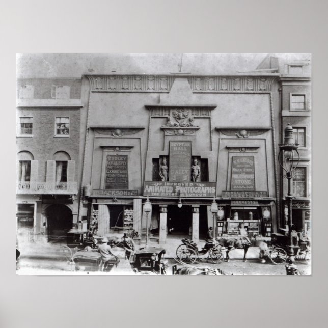 Póster Salón Egipcio, Piccadilly 1895 (Frente)