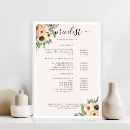 Póster Salón Floral Elegante Greenery 