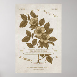 PÓSTER SALÓN MENSUAL - POSTER DE REGALO DE FLORES DE NACI