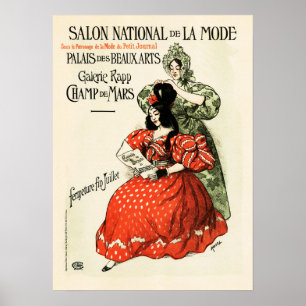 Póster Salón Nacional De La Mode Old French Fashion Show
