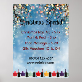 Póster Salón Nail Especial para navidades
