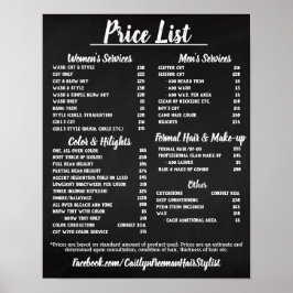 Póster Salon Price LIst Poster