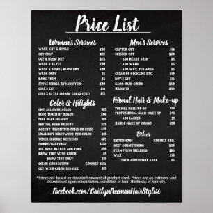Póster Salon Price LIst Poster