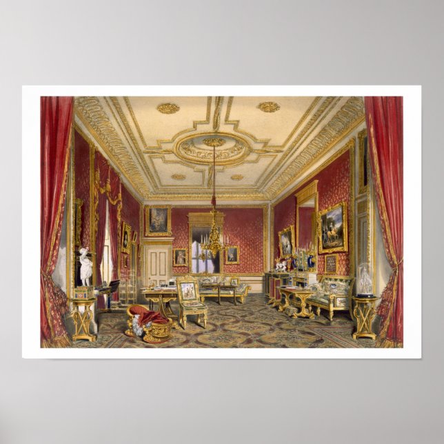 Póster Salón privado de la Reina, Castillo de Windsor, (Frente)