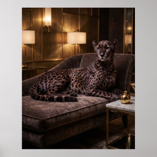 Póster Salón Velvet Cheetah