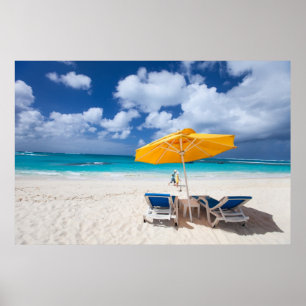 Póster Salones de la playa