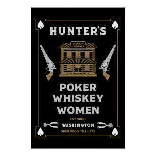 Póster Saloon de Cowboy American Frontier