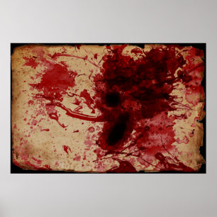 Póster Salpicadura de la sangre