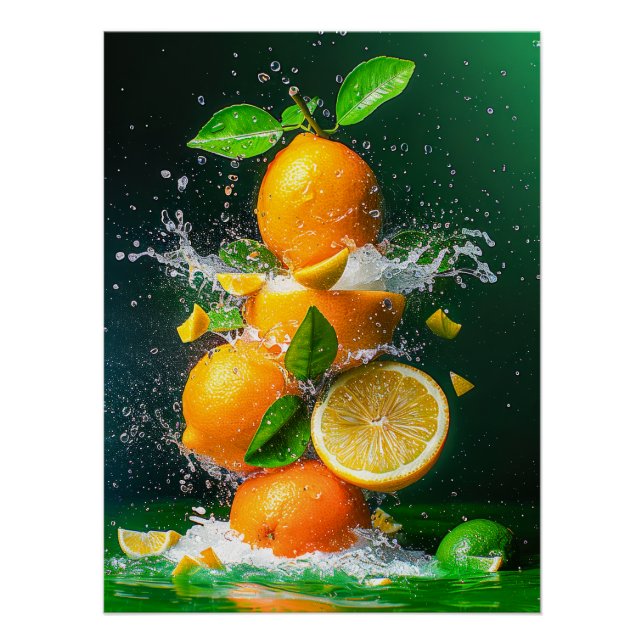 Póster Salpicadura de limón (Anverso)