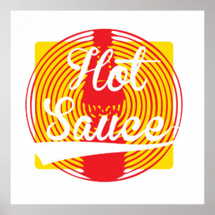 Póster ¡Salsa caliente!