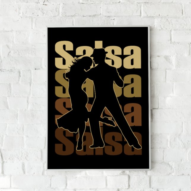 Póster Salsa Dance para una música latina Dance Salsa (Subido por el creador)