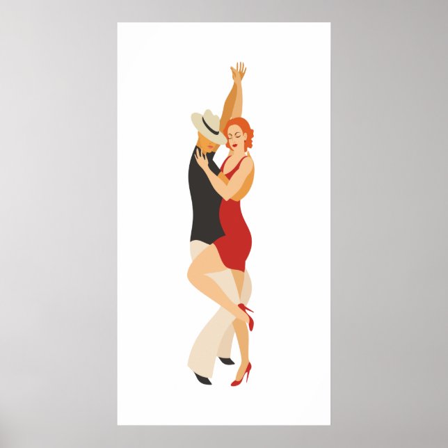Póster Salsa Dancers Dance Series (Frente)