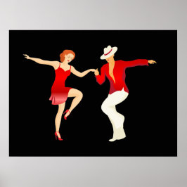Póster Salsa Dancers Dance Series