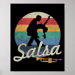 Póster Salsa Dancing Latin Salsero