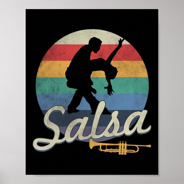 Póster Salsa Dancing Latin Salsero (Frente)