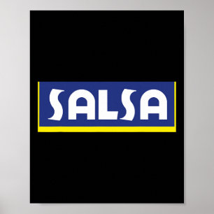 Póster Salsa Dancing Music Food Puerto Goya Latin C