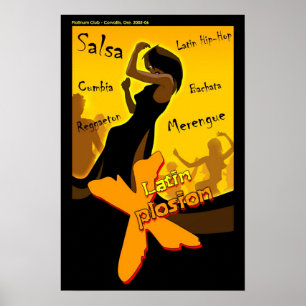 Póster Salsa - Latin X Night