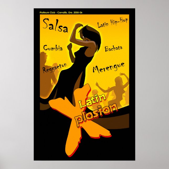 Póster Salsa - Latin X Night (Frente)