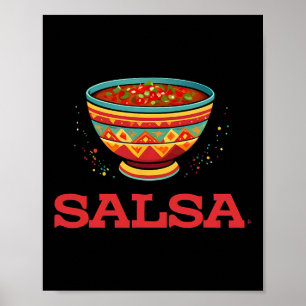 Póster Salsa Y Chips Que Coinciden Con La Pareja De Hallo