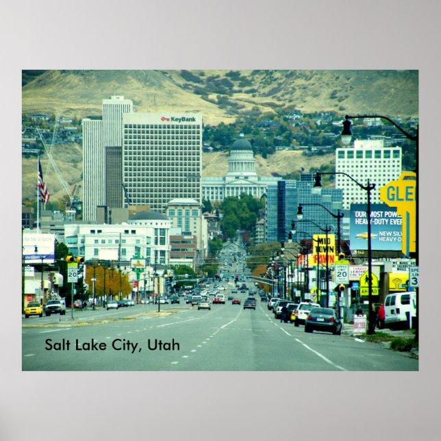 Póster Salt Lake City - Calle Estatal (Frente)