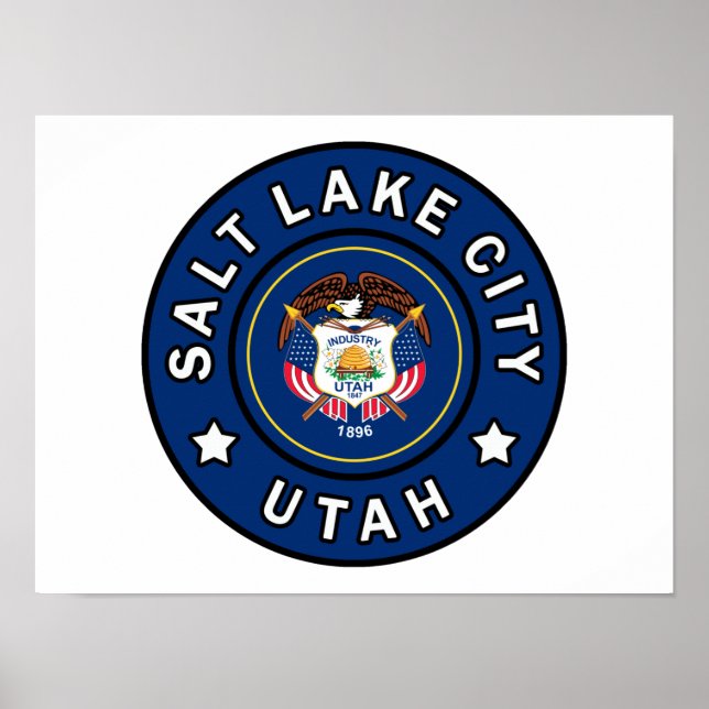 Póster Salt Lake City Utah (Frente)