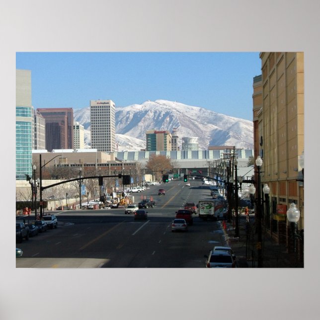 Póster Salt Lake City y Wasatch Front (Frente)