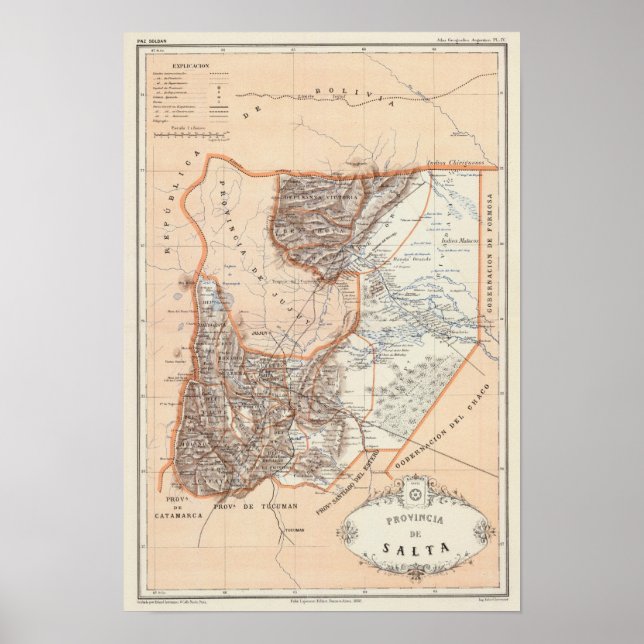 Póster Salta, Argentina (Frente)