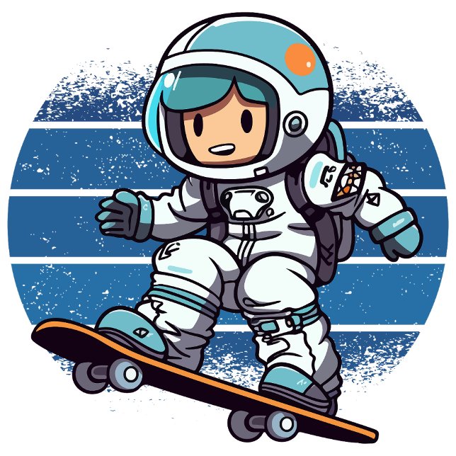 Póster Saltador Lunar ( Riding Comets to Explore Fantastical Realms!)