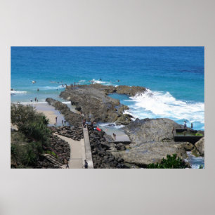 Póster Saltadores de cartel Rainbow Bay Australia