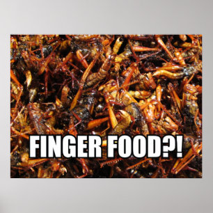Póster Saltamontes Frito (Takkataen Thot) Comida Asiática