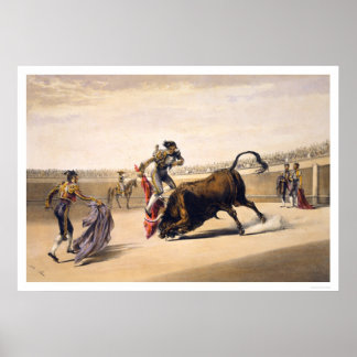 Póster Saltando a toro