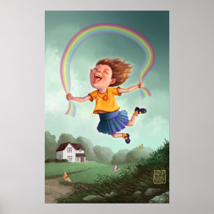Póster Saltando pista