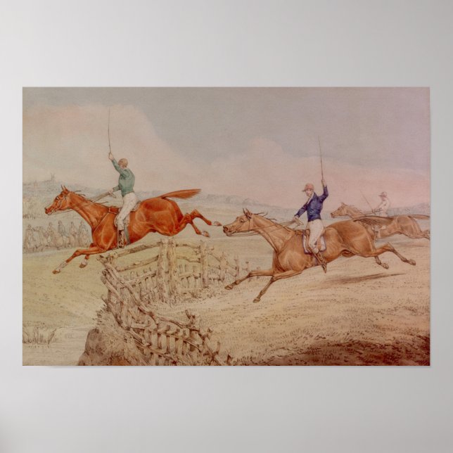 Póster Saltando una cerca (Frente)