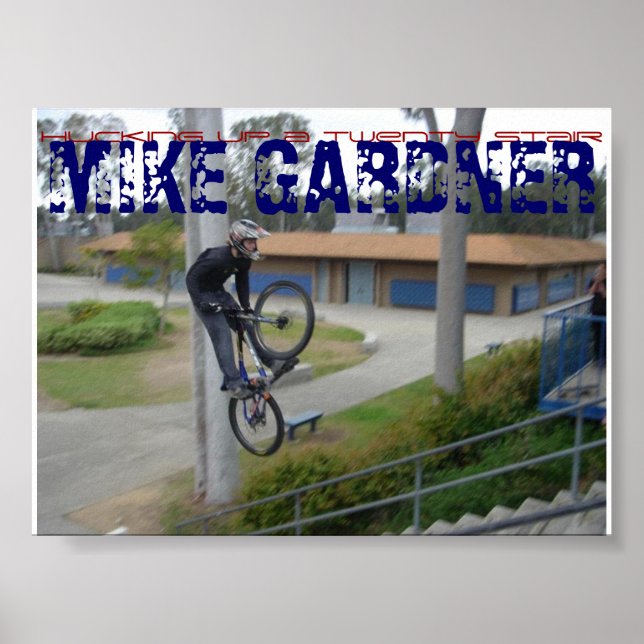 Póster saltar veinte escaleras (Frente)