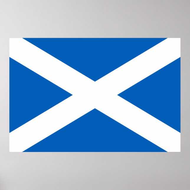 Póster Saltire ~ Bandera de Escocia (Frente)
