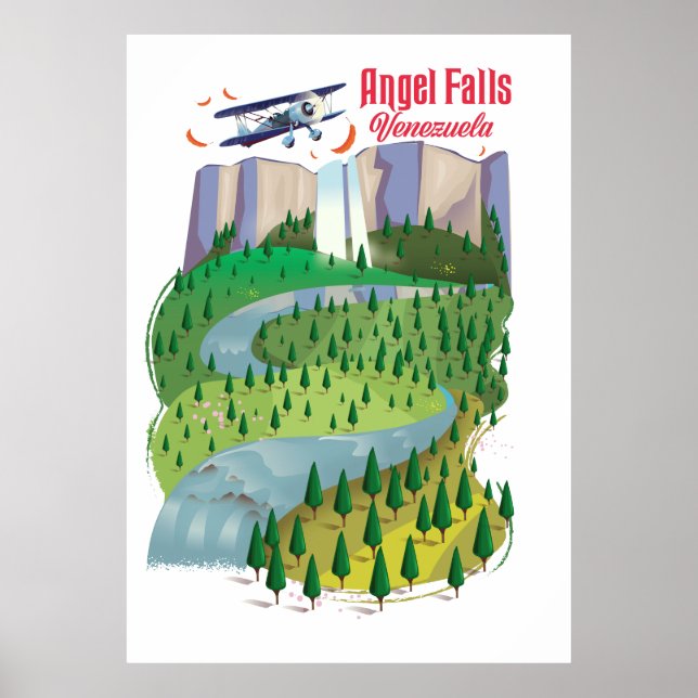 Póster Salto Ángel Venezuela (Frente)