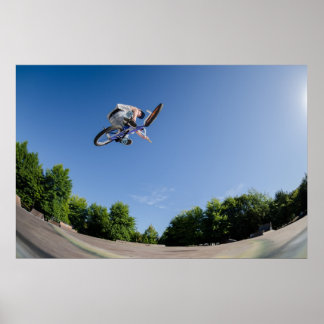 Póster Salto BMX alto