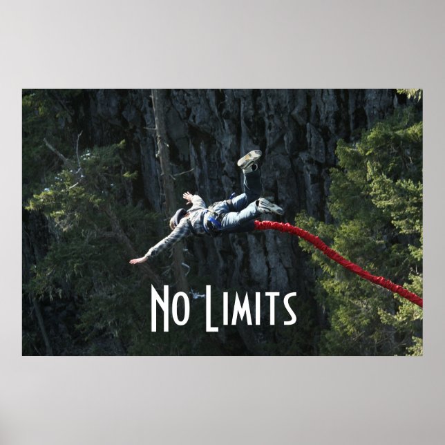 Póster Salto Bungee Sin Límites (Frente)