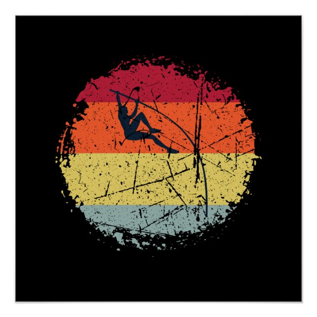 Póster Salto con Pértiga Vintage (Anverso)