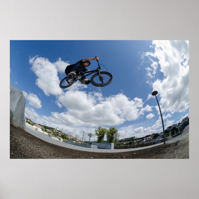 Póster Salto de aire grande Bmx (Frente)